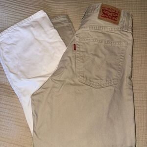 Levi's Ribcage Straight Ankle Jeans - Tan